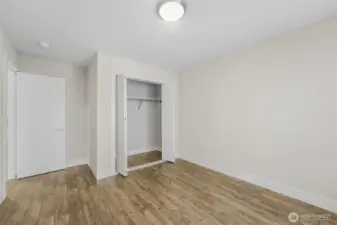 Bedroom #2 features an extra deep closet.