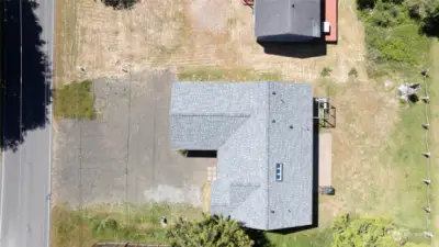 A view from above, of the whole property.