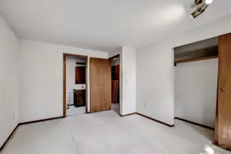 Primary Bedroom, looking toward bath.