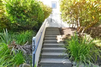 Stairs to front door