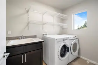 Utility room with a sink