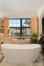 Privacy or a view from your soaking tub