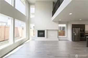 Very bright double-story Living Room