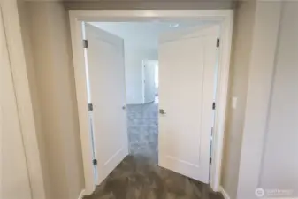Oversized doors opening into Master Suite luxury