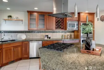 Tastefully thought out kitchen area. Professional grade appliances throughout