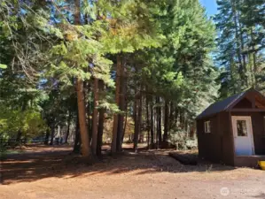 Off to the right is the well house, this property has a great well!