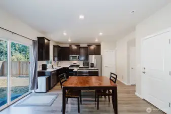 Open dining and living areas perfect for gatherings.