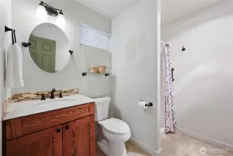 3/4 bath off studio means very flexible options for usage!