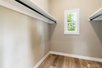Primary walk-in closet