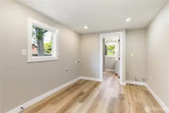 Huge laundry / mud room