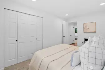 Bedroom 2 with view of closet
