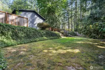 Backyard Lower area plumbed with water