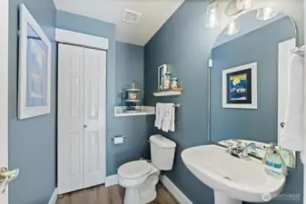 1/2 bathroom on main floor
