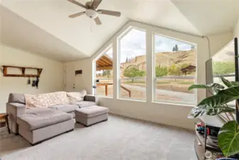 Beautiful views and plenty of natural light in the living room.