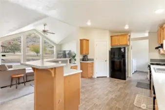Spacious open floor plan.