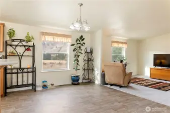 Dining room off the kitchen.
