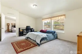 Primary bedroom, off the living room.