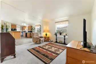 Family room, located just off the three guest bedrooms.