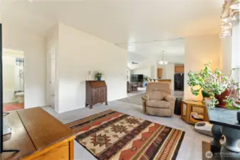Family room, just off the dining room.