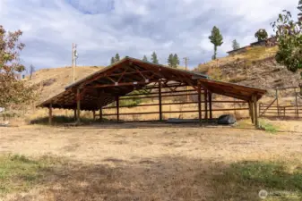 Addional covered parking/storage.