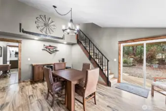 Formal dining room. Slider opens up to huge patio! Tons of windows and light!