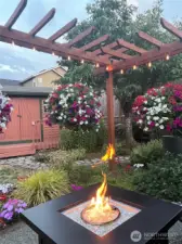 Customer provided photo showcasing this amazing backyard and entertaining area.