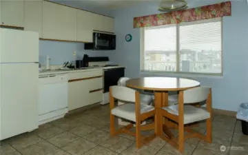 Kitchen and dining area