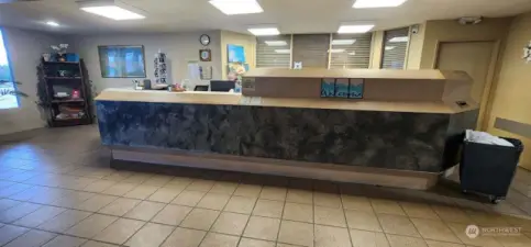 Front desk area