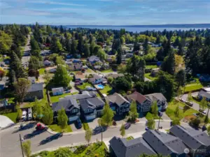 The iconic West Seattle just to the  South West of downtown Seattle.  Sunset Magazine describes  it as " A laid back community, rich in forested parks, a community with its own distinctive character" .
