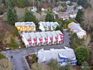 Bird's eye view of the property