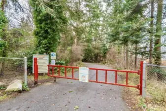 Entrance to beach front.