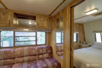 Plenty of seating and sleeping areas