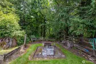 Campfire Area.  Perfect for gatherings and stories to be shared.
