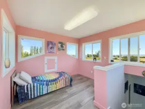 Upstairs Observation Room with Views--Incredible Office?