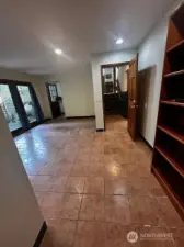 Large room with walk in closet and plumbing stubs-could be a MIL?