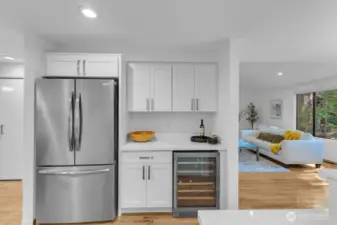 Enjoy the wine fridge!