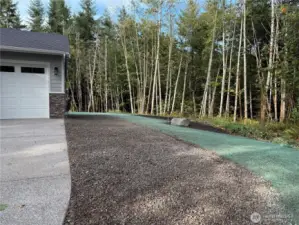 Lots of room for extra parking. Plenty of room to build a large shop.