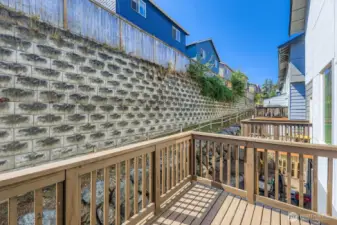 deck off living area