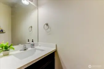 Half bath on the main level.