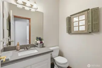 Main floor powder room