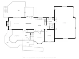 Main level floor plan