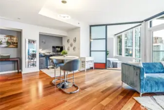 Spacious 809 SF unit.