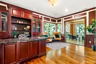 Upper office with private balcony