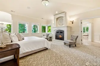 Primary suite with mountain views