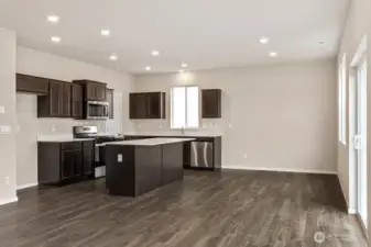 Kitchen made for entertaining.  Pictures are for representational purposes only. Materials and colors may vary.