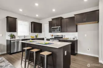 Island has room for hosting any event.  Pictures are for representational purposes only. Materials and colors may vary,