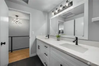 Newly remodeled primary bathroom