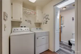 Utility room with washer & dryer!