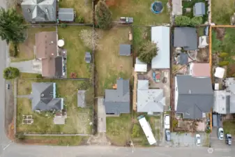 Aerial view of the property