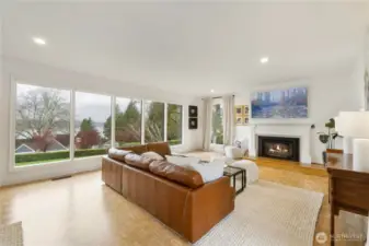 Cozy up to the fire with your favorite beverage and enjoy the peaceful water views